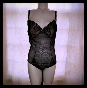 Black one piece lingerie